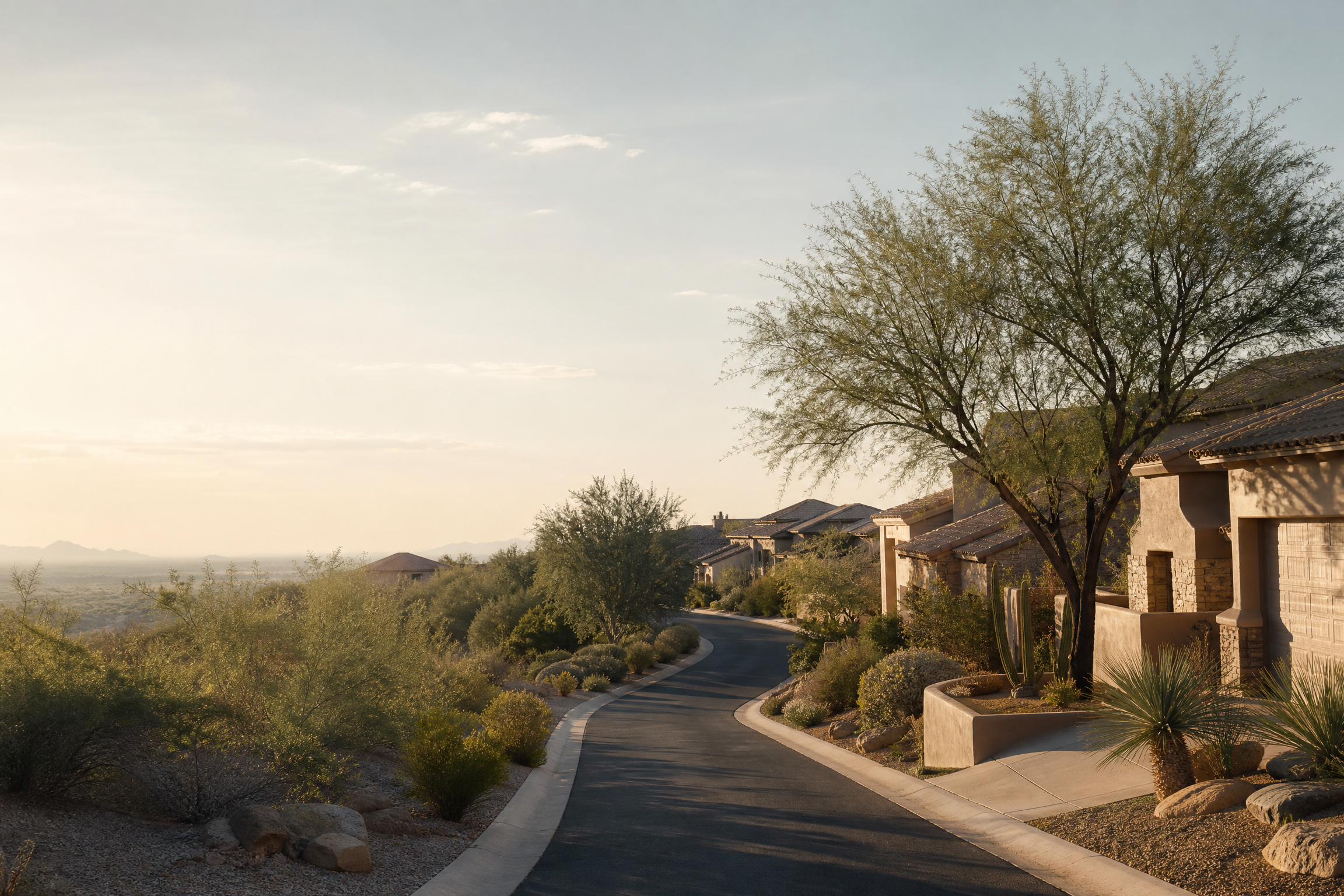 Quiet Arizona residential service area